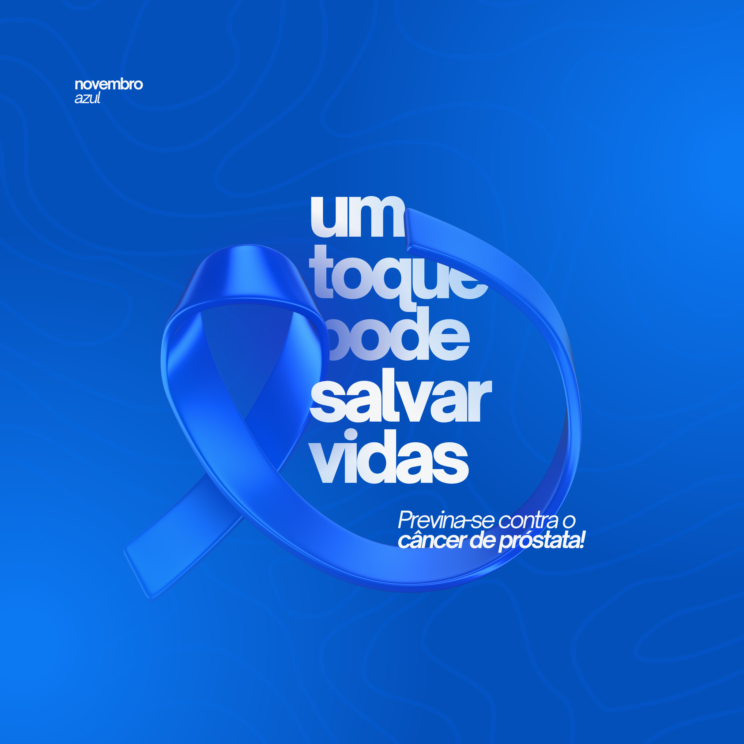 Campanha Novembro azul prevenção do câncer de próstata