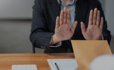 Imagem de uma rejeição sofrida no trabalho